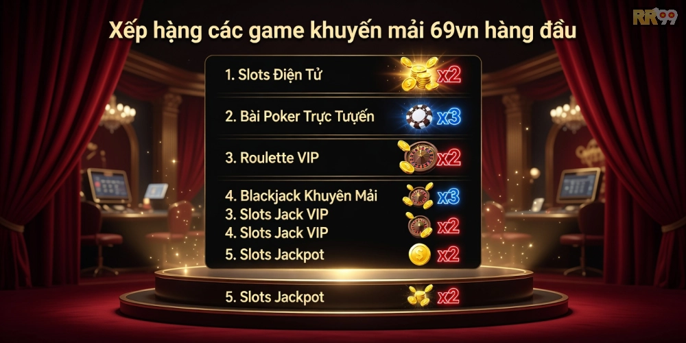 Top game khuyến mãi 69vn uy tín với ưu đãi hấp dẫn năm 2025