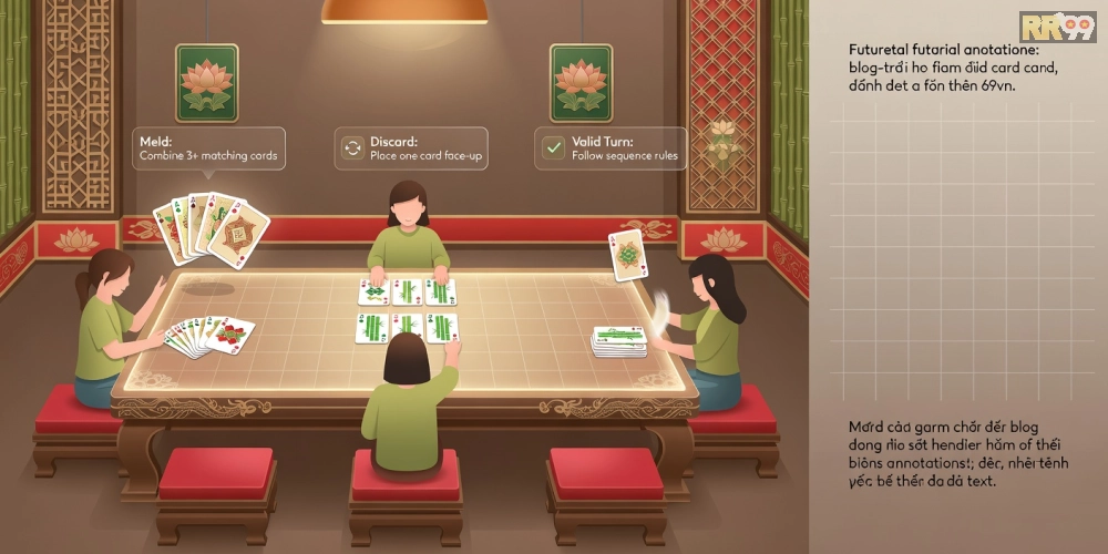 Hướng dẫn chơi Phỏm cơ bản trên nền tảng game bài online 69vn với các bước dễ hiểu